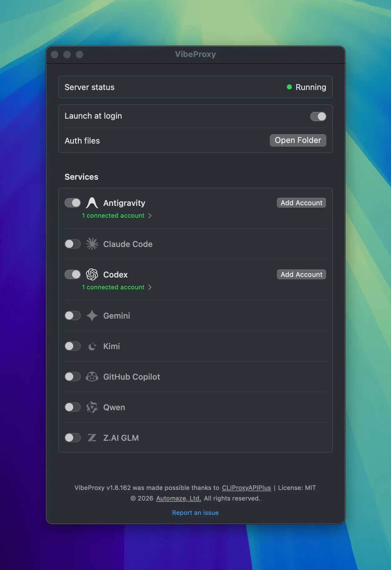 VibeProxy screenshot